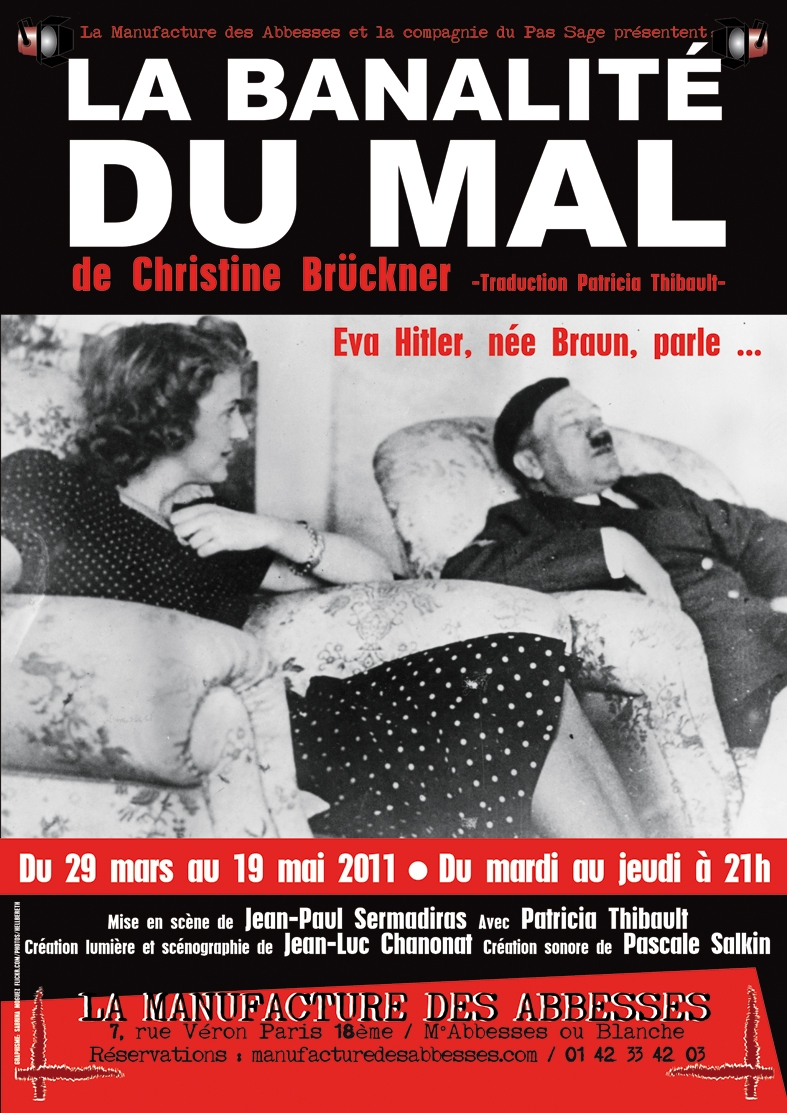 Die Banalität des Bösen Theaterplakat